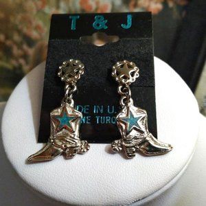 Southwestern  Cowboy Boot Earrings